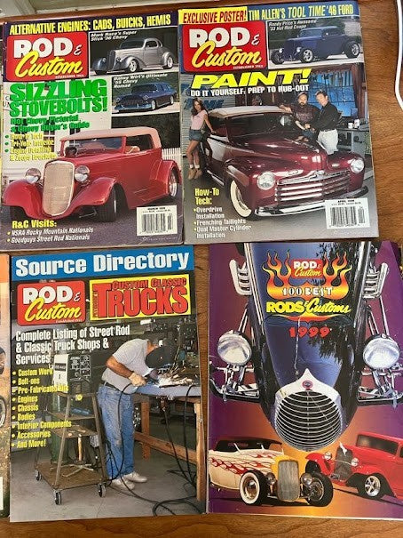Rod & Custom Magazines - Lot of 10 - Year 1999