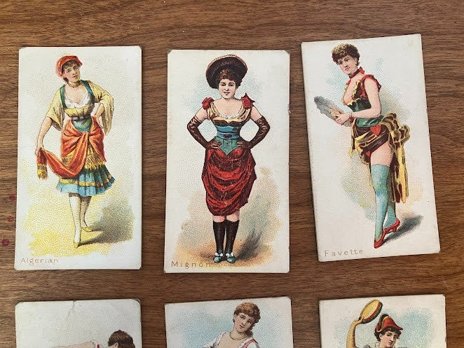 W.S. Kimball Tobacco Trade Cards: Dancing Women