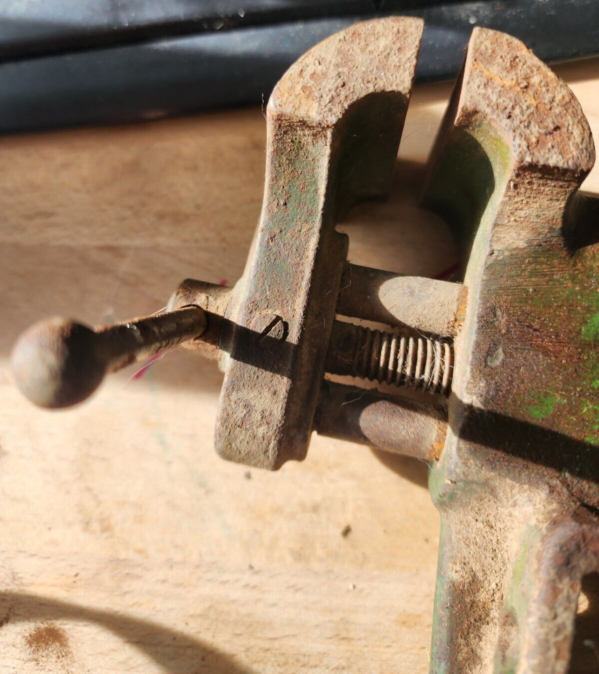 Vtg Walker Turner The Driver Clamp On Bench Vise Jewelers Gunsmith