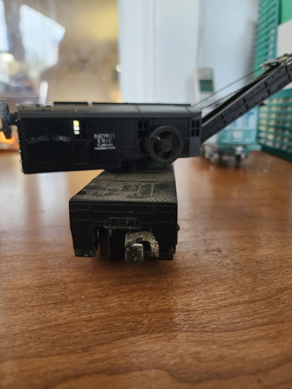 Vtg Lionel Lines 2460 Black Bucyrus Erie Crane Car Variation