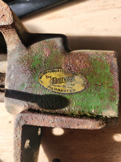 Vtg Walker Turner The Driver Clamp On Bench Vise Jewelers Gunsmith