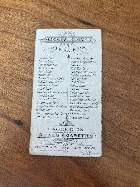 Tobacco Cards: Ocean and River Steamers Duke's Cigarettes - lot of 7