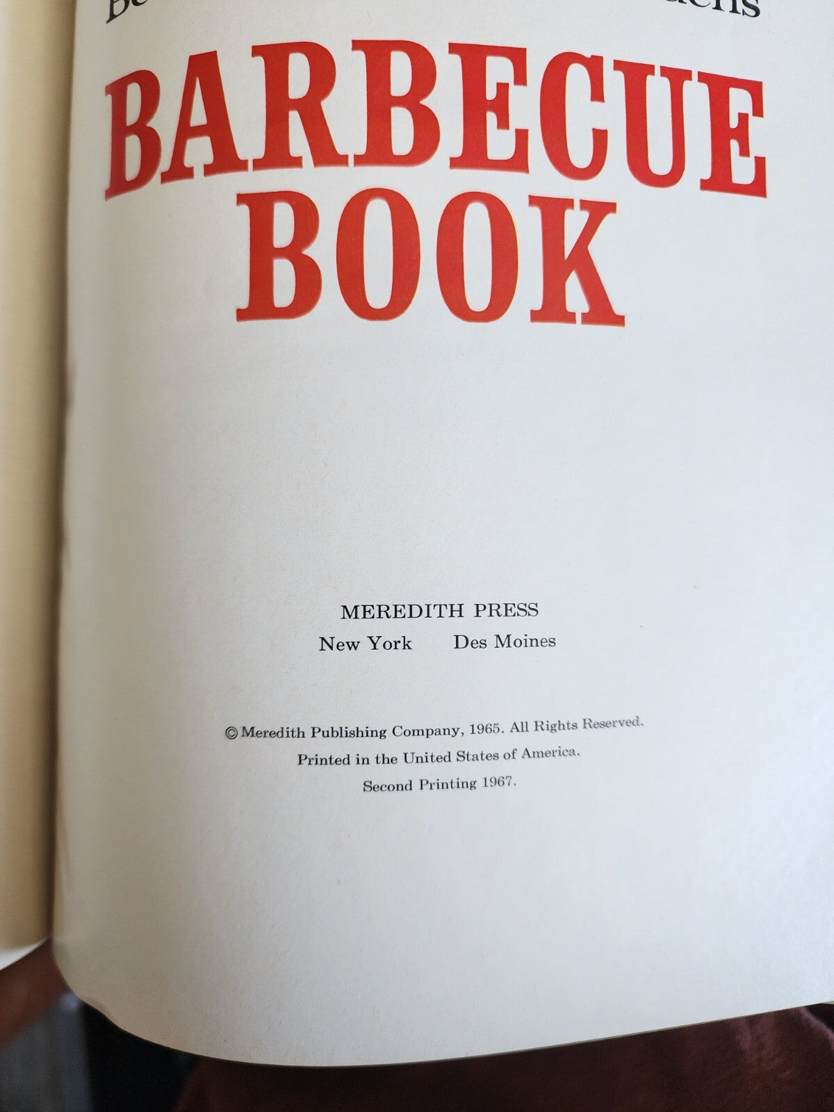 Vintage HC Book Better Homes 7 Gardens Barbecue Book