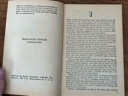 Handi-Book Western (lot of 2) - "The Fargo Kid" and "Empty Saddles"