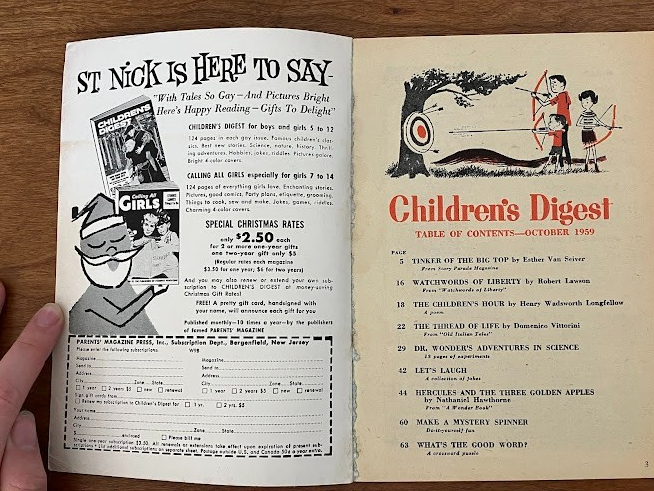 Children's Digest Magazine - Hercules and the Golden Apples
