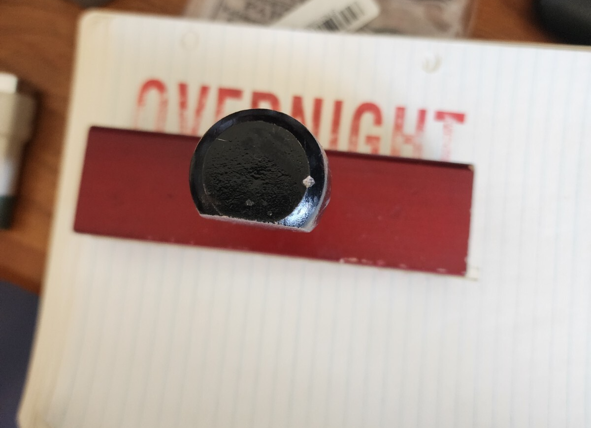 Overnight 5" Rubber and Wooden Stamp