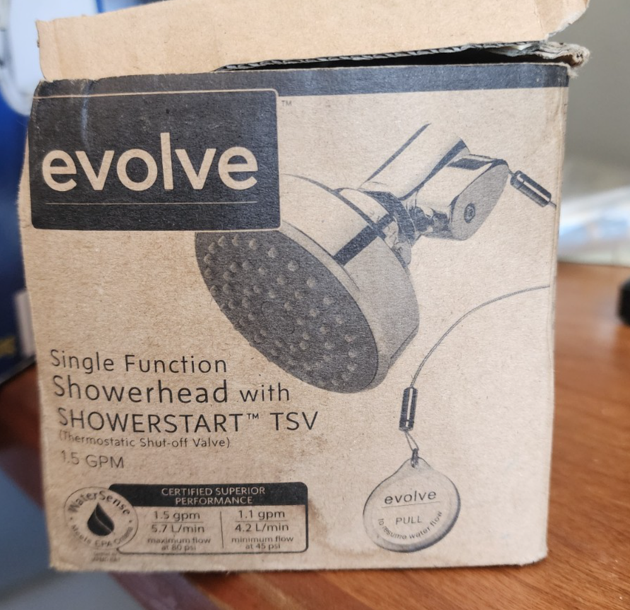 Evolve Brand Single Function Showerhead 1.5 GPM