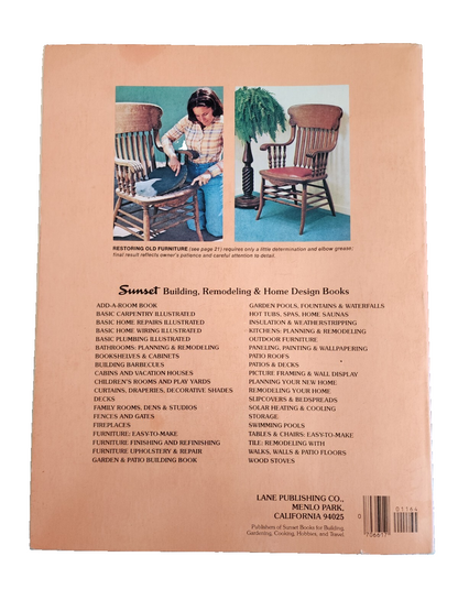 Furniture Finishing and Refinishing Paperback Book By Sunset Books