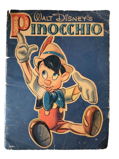 Vintage 1939 Walt Disney's Pinocchio Paperback Story Book