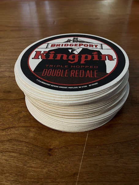 lot of 30 Beer Coaster ~ BRIDGEPORT Brewing co ~ KingPin