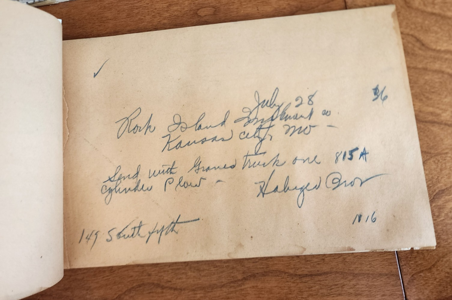 Vintage Western Union Blanks Telegram Book - Arranged for Carbon Copies