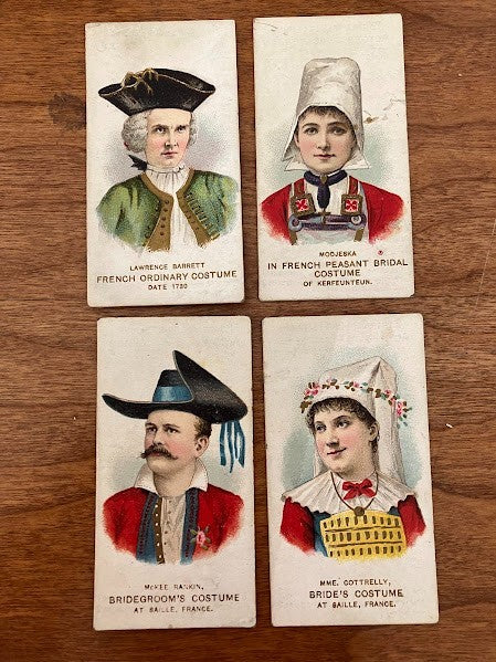 DUKE'S CIGARETTES: PORTRAITS OF ACTORS & ACTRESSES - Lot of 4