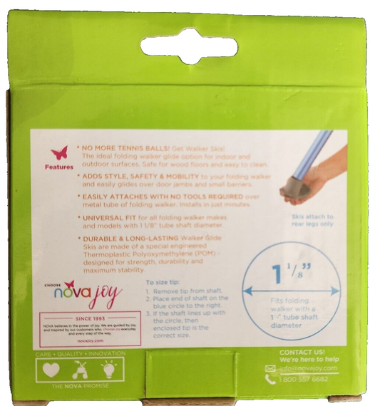 Nova Walker Glide Skis #40027GR