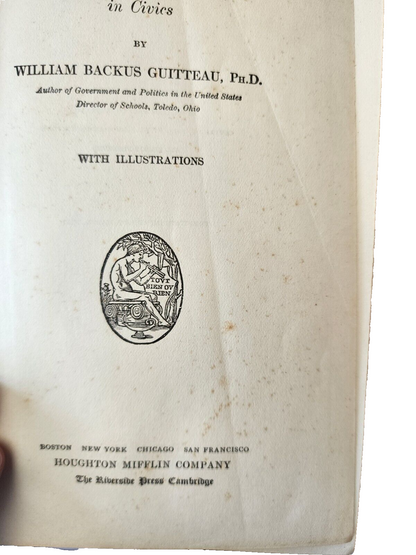 Preparing For Citizenship, by William Backus Guitteau, 1922