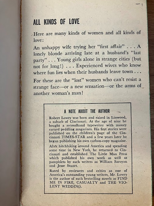 Vintage Paperback - Robert Lowry: The Last Party