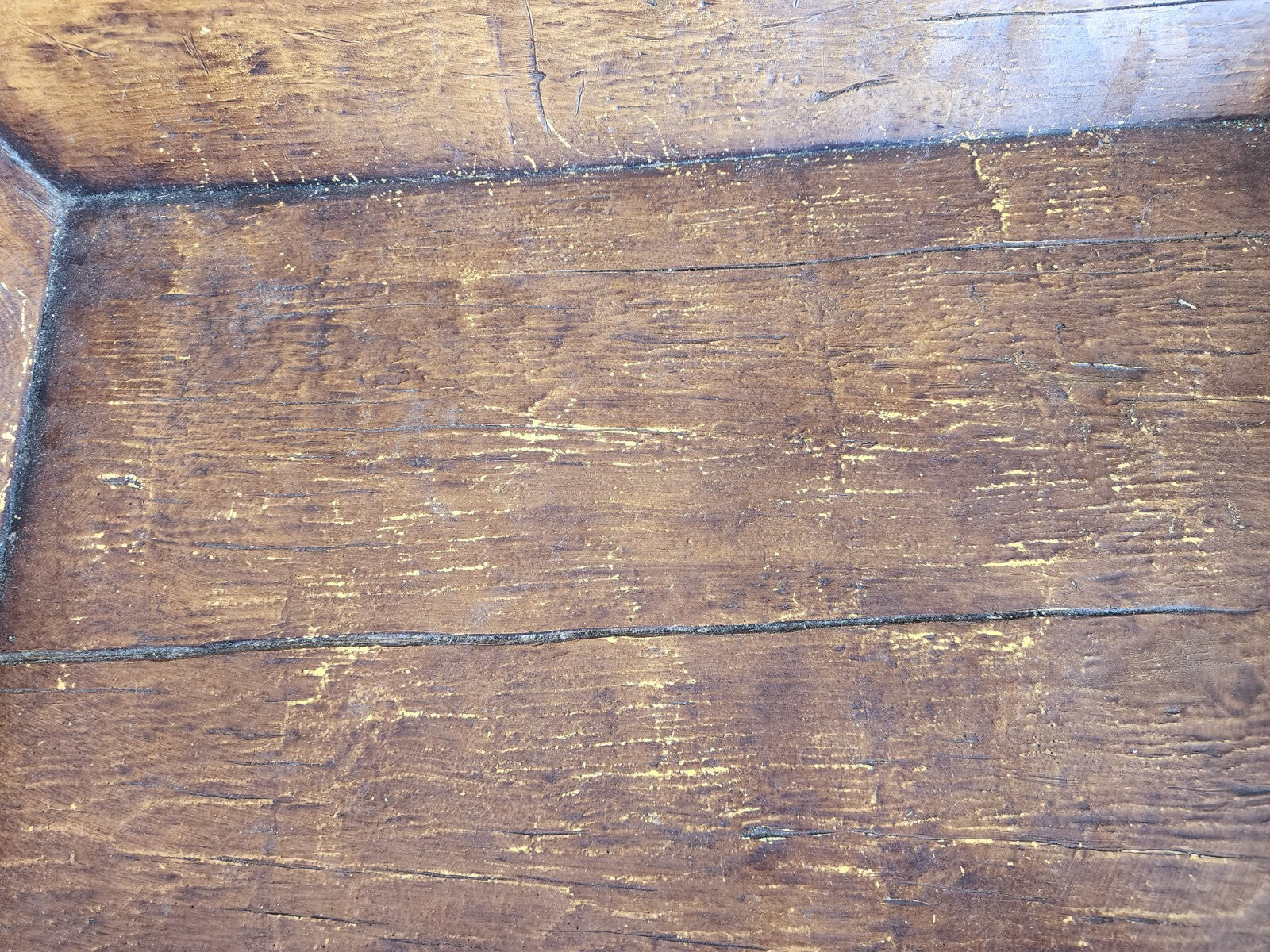 17' x 23"' Rustic wooden tray with handles