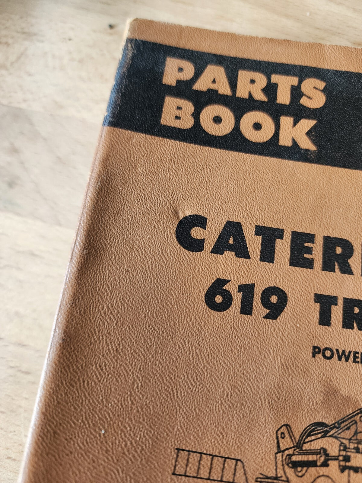 CATERPILLAR 619 TRACTOR POWER SHIFT PARTS BOOK 1970 SERIAL 61F1-UP