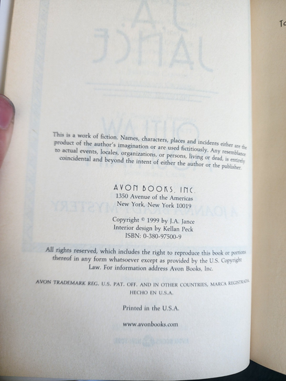 HC Book, Outlaw Mountain by Jance, J. A.