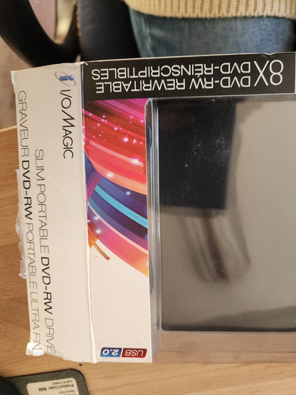 I /O Magic 8X DVD RW Drive Slim Portable USB 2.0 Rewritable VG