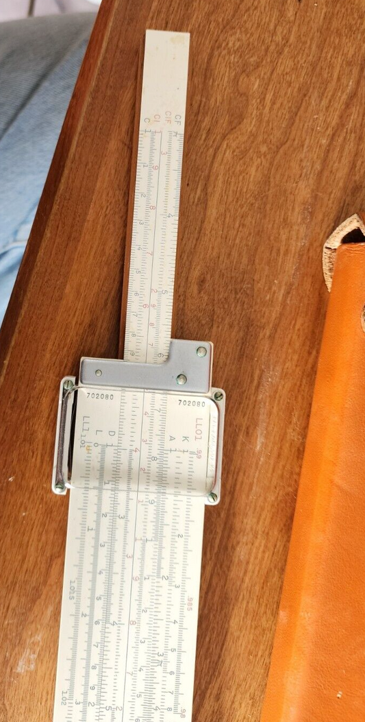 VTG K&E Model 4081-3S Log Duplex Slide Rule with Leather Case