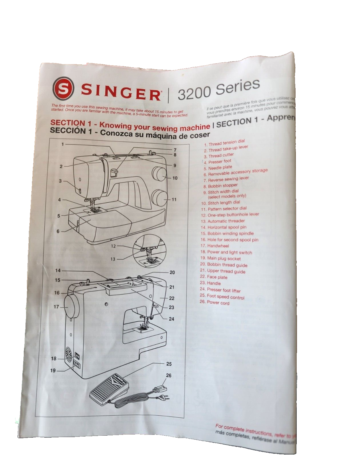 Singer 3200 Sewing Machine