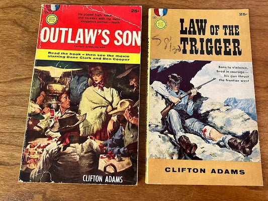 Gold Medal Books by Clifton Adams - lot of 2