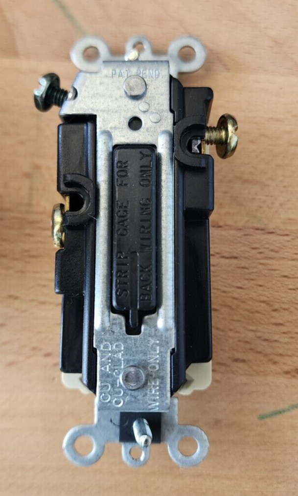 10 Leviton IVORY LIGHTED COMMERCIAL Rocker Light Switches 277V 05621-2I