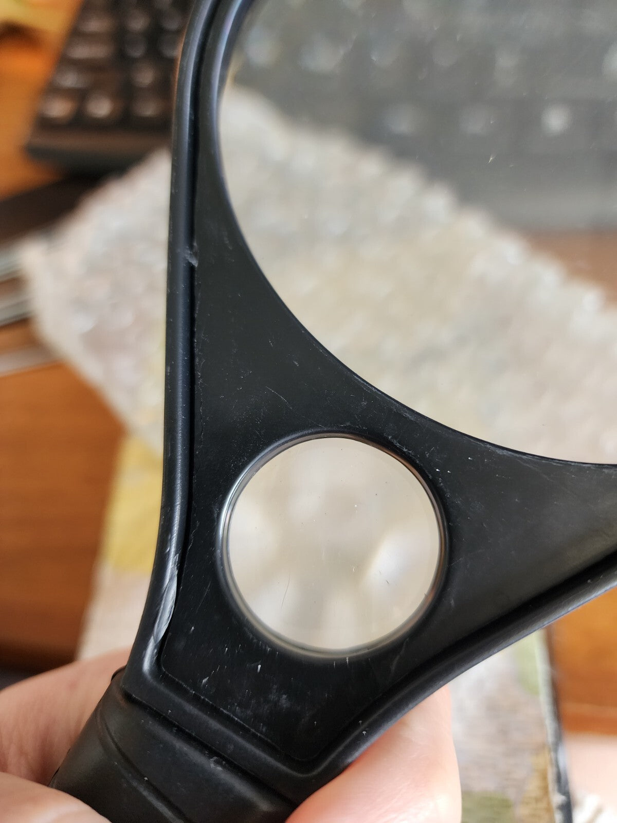 Jumbo 9" Plastic Magnifying Glass, Black