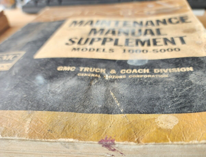 VTG GMC MODELS 1000-5000 MAINTENANCE SERVICE REPAIR GUIDE MANUAL