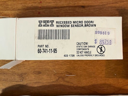 Interlogix: Recessed Micro Door/Window Sensor Brown – 60-741-11-95