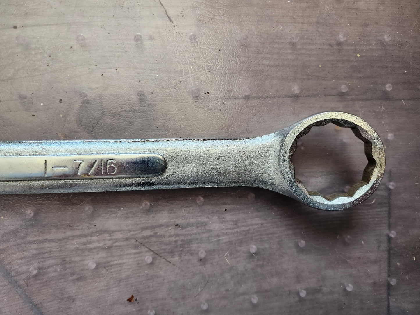 Combination Wrench Vintage 1-7/16 12pt, Made in China
