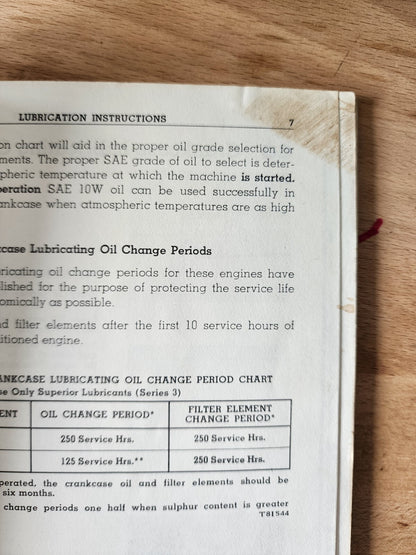 Caterpillar Diesel D8 Tractor Operator's Manual  FE034315-05