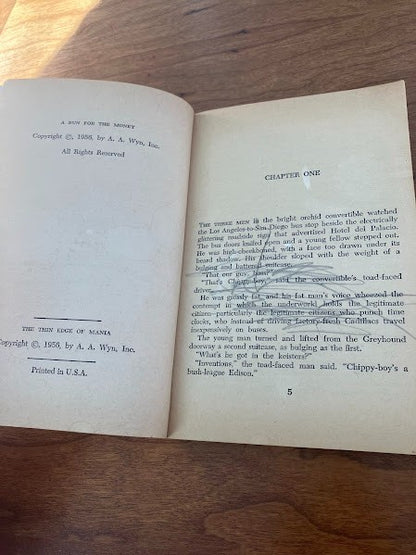 Ace D-149 - THE THIN EDGE OF MANIA/A RUN FOR THE MONEY