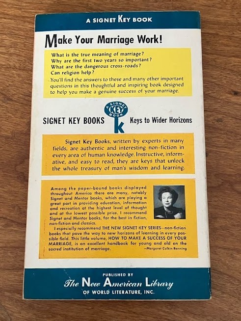 How to Make a Success of Your Marriage By Dr. Eustace Chesser