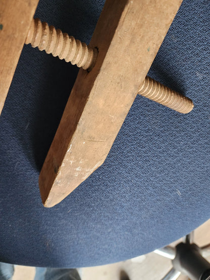 Antique Wooden Screw Clamp