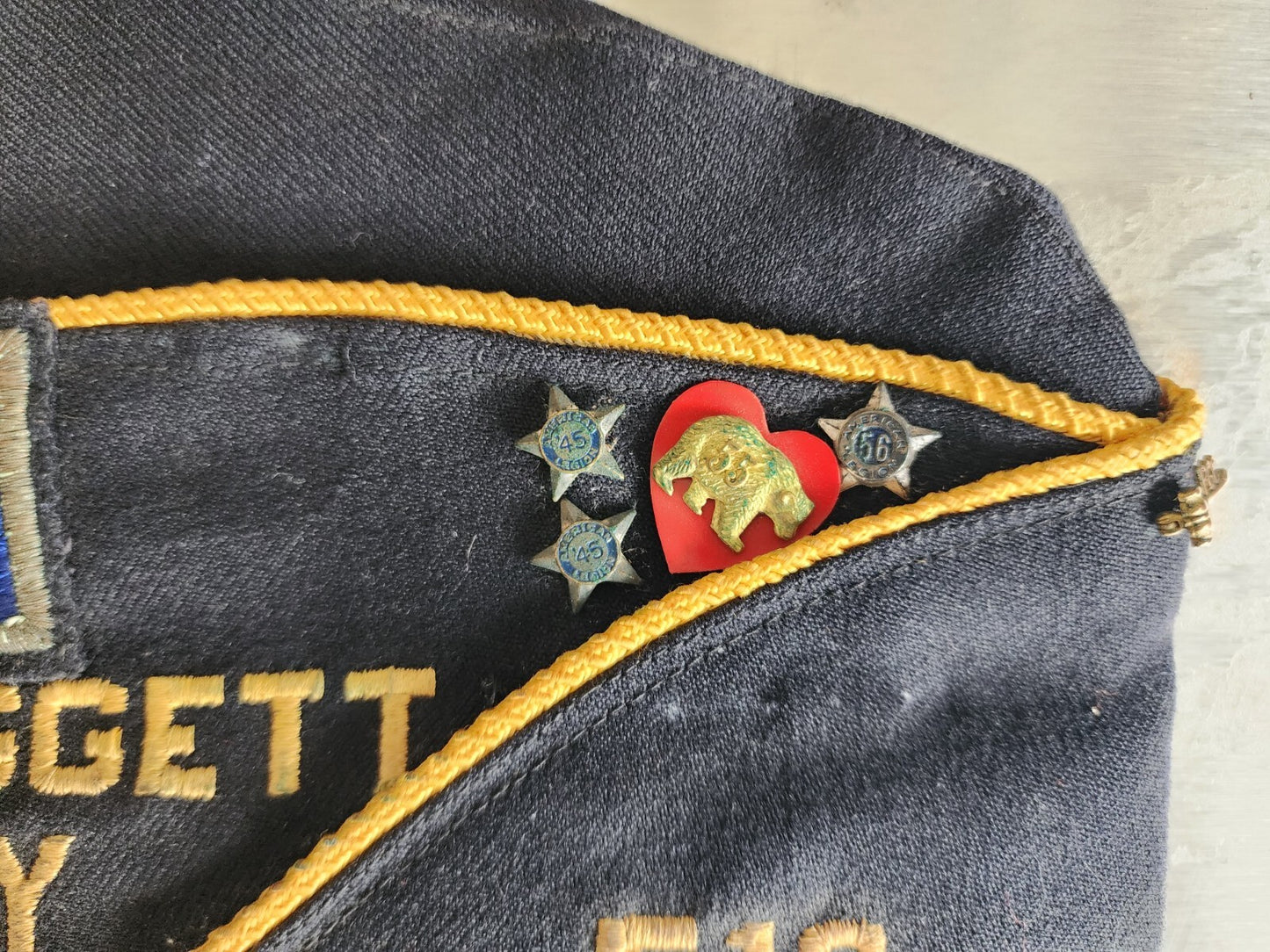 Vintage PENNSYLVANIA American Legion Garrison Cap Hat Blue