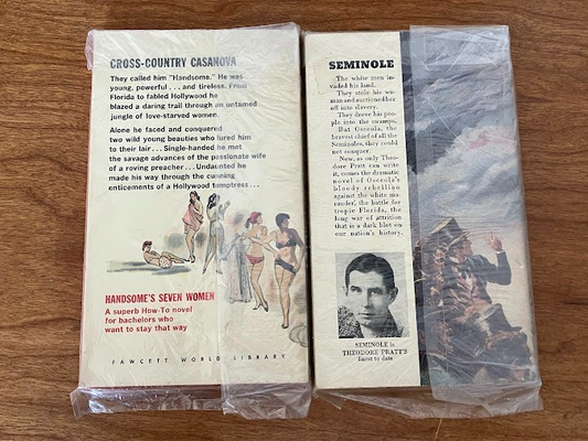 Theodore Pratt Books - Lot of 2 - "Handsome's Seven Women" & "Seminole"