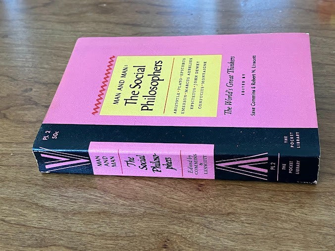 the world's great thinkers man and man: the social philosophers