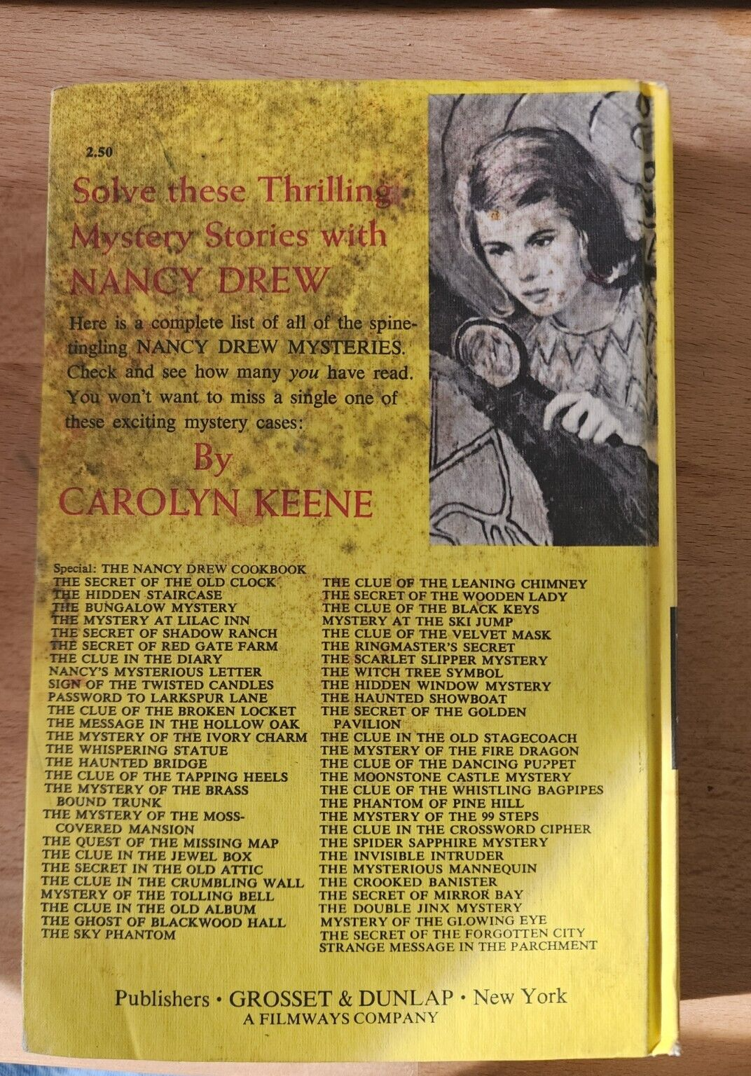 Nancy Drew - Mystery of the Ivory Charm by Carolyn Keene 1974 #13 Hardcover Book