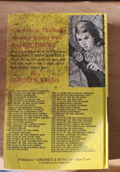 Nancy Drew - Mystery of the Ivory Charm by Carolyn Keene 1974 #13 Hardcover Book