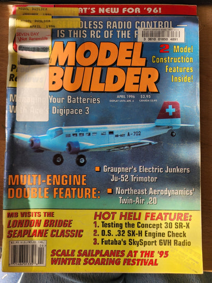 Lot of 8 Model Builder Magazines From 1996