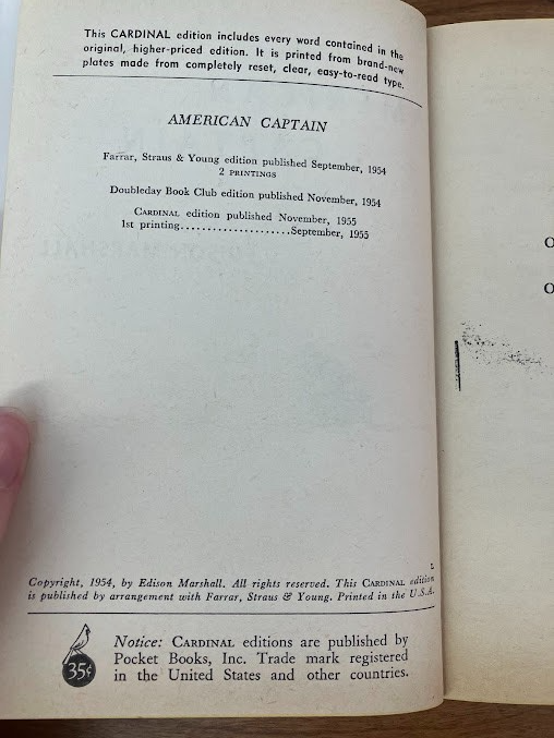 Vtg Paperbacks - Cardinal Books - lot of 4