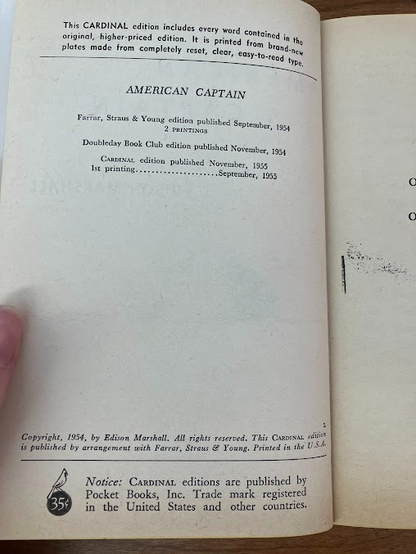 Vtg Paperbacks - Cardinal Books - lot of 4
