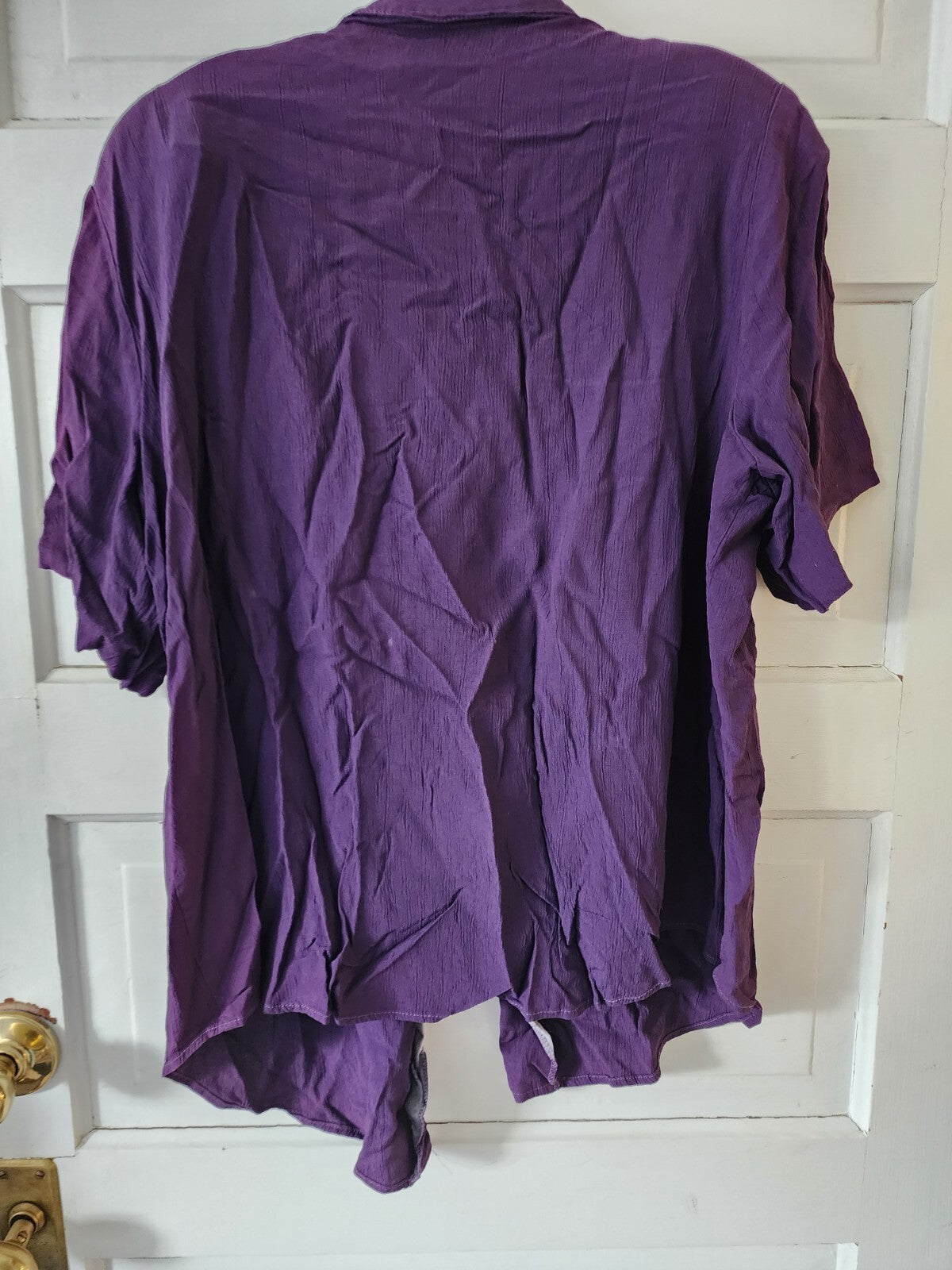 Women’s dress barn blouse long sleeves purple with built in tank