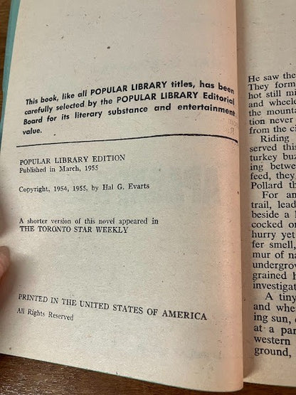 Popular Library: APACHE AGENT by Hal G Evarts