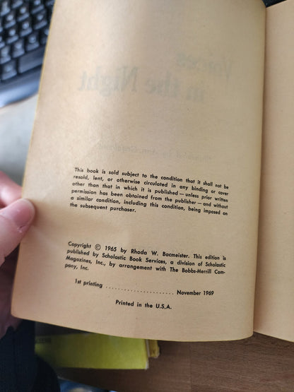 Vintage Voices in The Night by Rhoda W. Bacmeister (1st printing 1965)