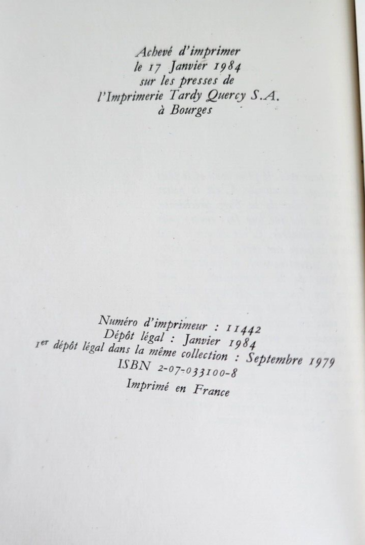 Le petit prince french little prince exupery - French Edition 1984