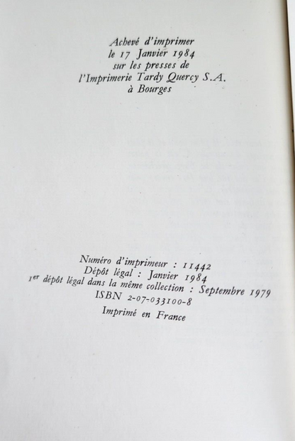 Le petit prince french little prince exupery - French Edition 1984