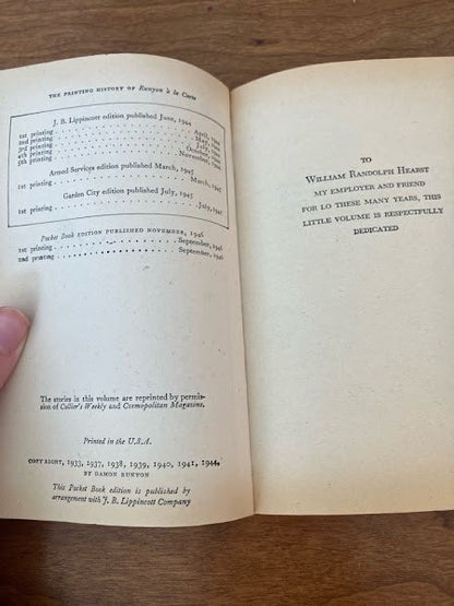 Pocket Book - Runyon A La Carte By Damon Runyon