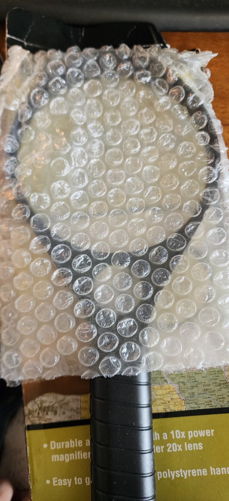 Jumbo 9" Plastic Magnifying Glass, Black